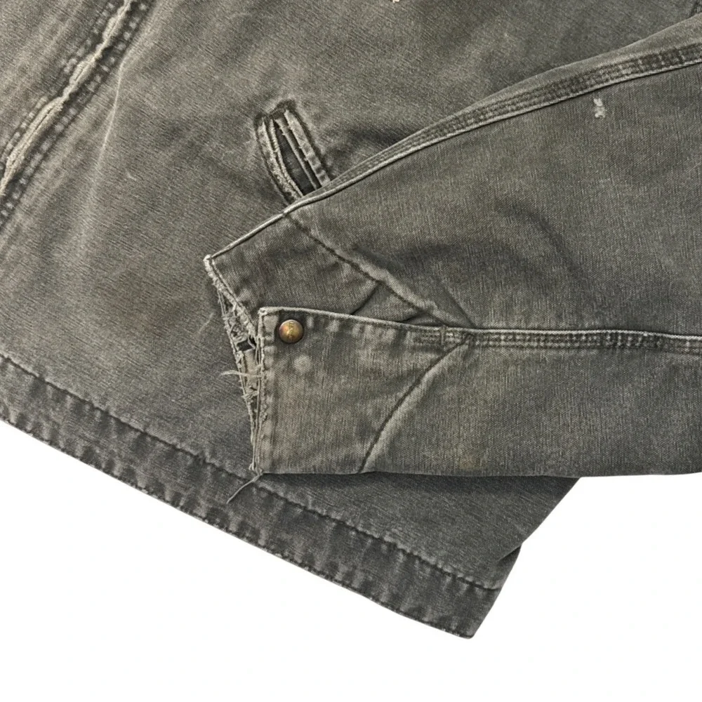 Vintage Carhartt Detroit J97 MOS Jacket Black/Gray -4XL‎ REG